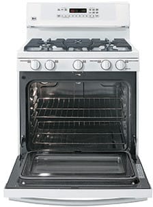 LG LRG30355SW 30 Inch Freestanding Gas Range with 5 Sealed Burners