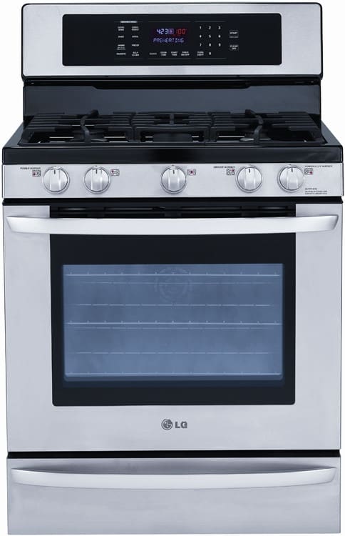 LG LRG3095ST 30 Inch Freestanding Gas Range with 5 Sealed Burners