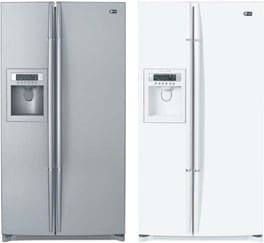 LG LRSC21934TT 36 Inch 20.5 Cu. Ft. Side by Side Refrigerator w/ Digital LED Display & Tall Bottle Dispenser: Titanium