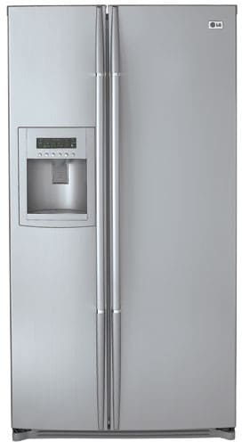 LG LRSC26925TT 25.9 Cu. Ft. Side by Side Refrigerator w/ 7 Sensor Electronic Temperature Controls & Water Dispenser: Titanium