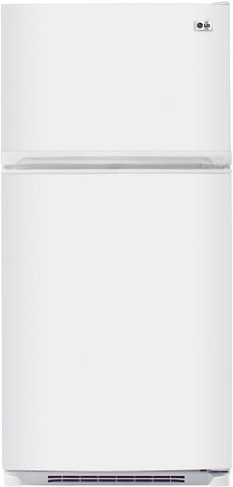 LG LTC22350WH 22.1 cu. ft. Top-Freezer Refrigerator with 4 Split Glass Shelves, Humidity Controlled Crispers, Gallon Door Bins and Ice Maker: White