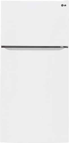 LG LTC24380SW 24.0 cu. ft. Top Freezer Refrigerator with 3 Adjustable Glass Shelves, 2 Humidity Controlled Crispers, Automatic Ice Maker, IcePlus Accelerated Freezing and Energy Star Qualified: White