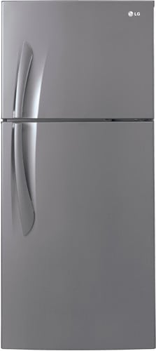 LG LTN16385PL 15.7 cu. ft. Top Freezer Refrigerator with 3 Tempered Glass Shelves, LED Lighting, Humidity Controlled Crispers, Temperature Controls and Sophisticated Style/Design