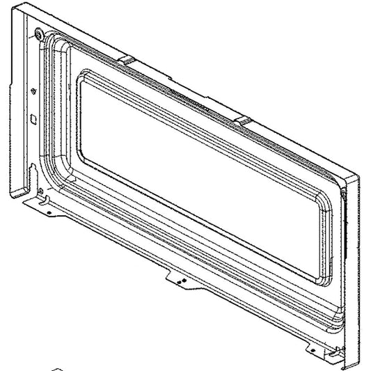 LG Range Upper Oven Door Glass Frame - MDQ64177102