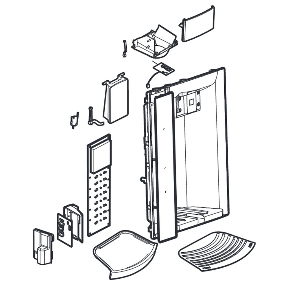 Couvercle du distributeur de réfrigérateur LG ACQ87414605