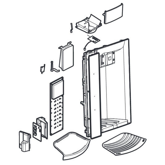 Couvercle du distributeur de réfrigérateur LG ACQ87414605