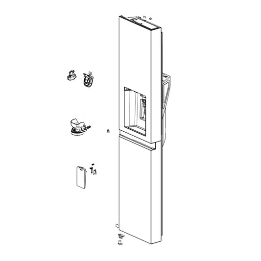 LG ADD76421102 Refrigerator Door Foam Assembly, Freezer