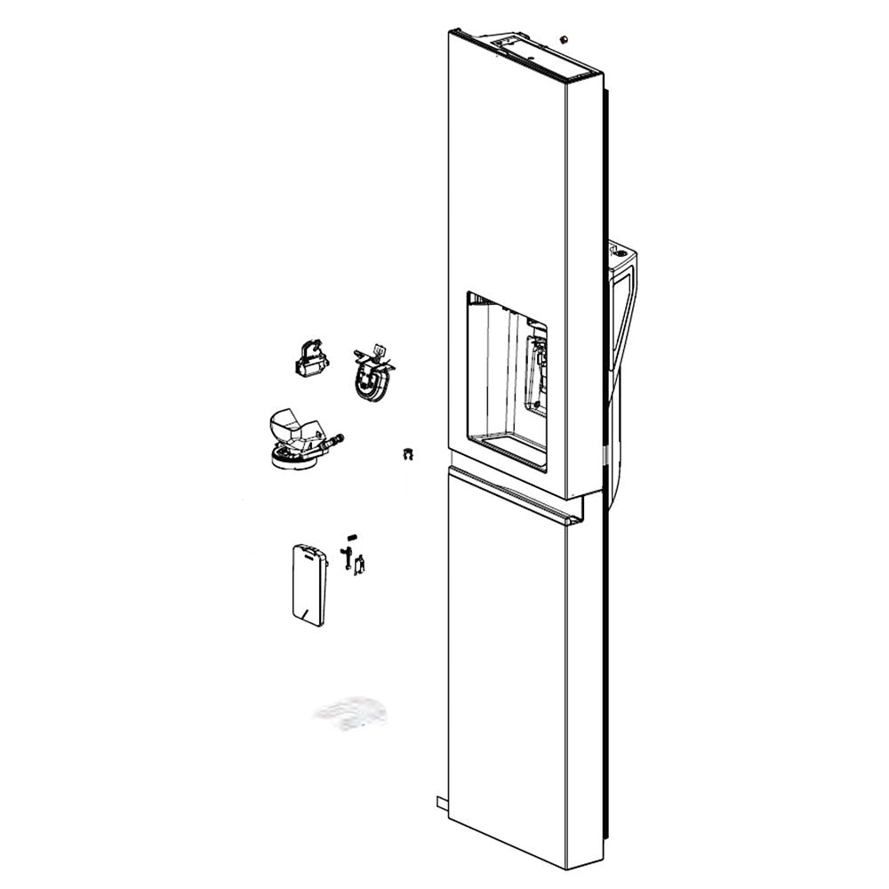 LG ADD76421106 Refrigerator Door Foam Assembly, Freezer