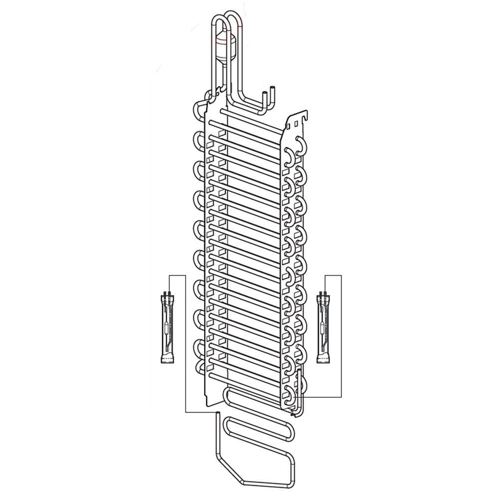 LG ADL73901333 Refrigerator Evaporator Assembly