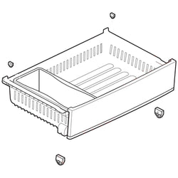 LG AJP75234908 Refrigerator Drawer Tray Assembly