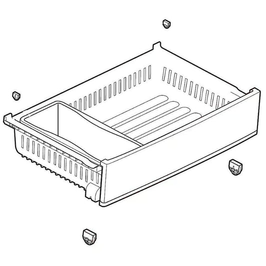 LG AJP75234925 Refrigerator Tray Assembly, Drawer