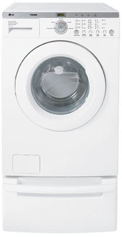 LG WM1814CW 27 Inch Front-Load Stackable Washer with 3.42 Cu. Ft. Capacity & 5 Washing Programs: White