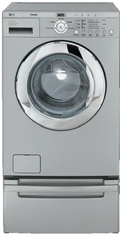 LG WM1815CS 27 Inch Front-Load Stackable Washer with 3.42 Cu. Ft. Capacity & 5 Washing Programs: Titanium