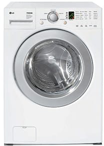 LG WM2016CW 27 Inch Front-Load Washer with 3.6 cu. ft. Capacity, 5 Wash Programs, 5 Temperature Levels, 1050 RPM Maximum and SenseClean System