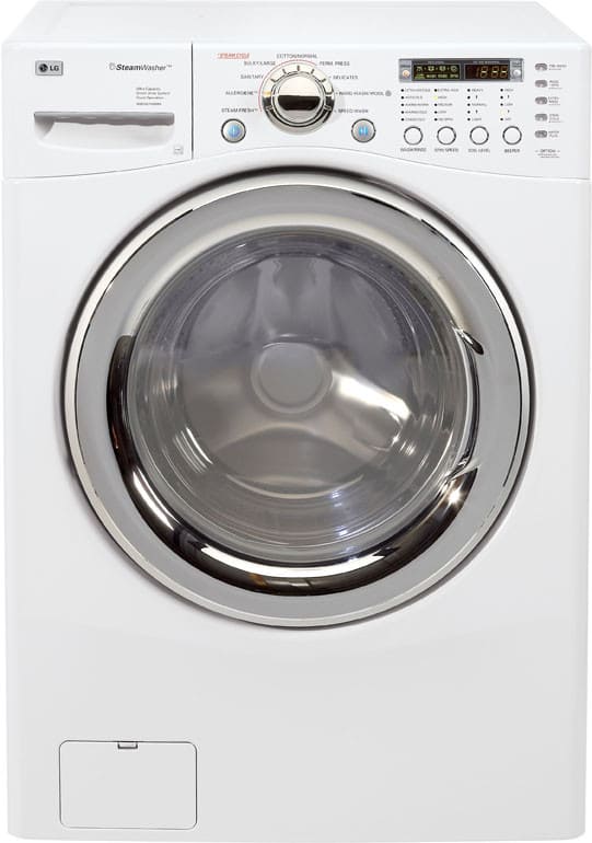 LG WM2487HWMA 27 Inch Front-Load Steam Washer with 4.2 cu. ft. Capacity, 9 Wash Cycles, 1200 RPM Spin Speed and Allergiene and SteamFresh Cycle: White