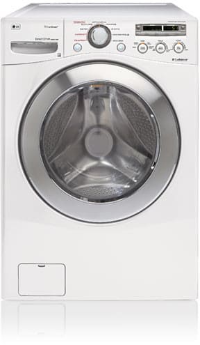 LG WM2501HWA 27 Inch Front-Load Steam Washer with 4.2 cu. ft. Capacity, 9 Wash Programs, 5 Temperature Levels, 1,200 RPM Spin Speed, SteamFresh Cycle and LED Display: White