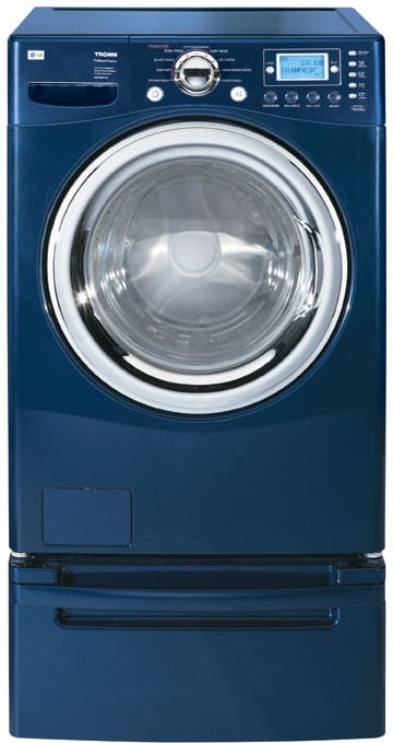 LG WM2688HNM 27 Inch TROMM Front-Load SteamWasher with 4.0 Cu. Ft. Capacity, 9 Wash Programs & SteamFresh Technology: Navy Blue