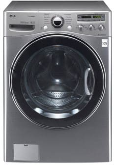 LG WM3550HVCA 27 Inch Front-Load Washer with 4.3 cu. ft. Capacity, 12 Wash Programs, SteamFresh/Allergiene Cycles, 11 Options, ColdWash Option and LoadSense Sensor: Graphite Steel