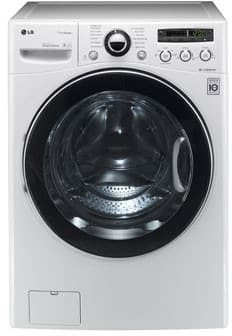 LG WM3550HWCA 27 Inch Front-Load Washer with 4.3 cu. ft. Capacity, 12 Wash Programs, SteamFresh/Allergiene Cycles, 11 Options, ColdWash Option and LoadSense Sensor: White