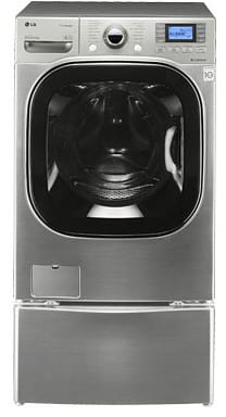 LG WM3875HVCA 27 Inch Front-Load Steam Washer with 4.2 cu. ft. Capacity, 14 Wash Cycles, 13 Options, SteamFresh/Sanitary Cycles, 1,400 RPM Spin Speed and LCD Display: Graphite Steel