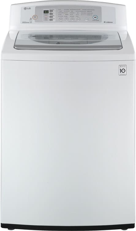 LG WT4801CW 27 Inch Top Load Washer with 3.7 cu. ft. Capacity, 8 Wash Cycles, TrueBalance Anti Vibration System, EasyDispense, Stainless Steel Tub and Direct Drive Motor