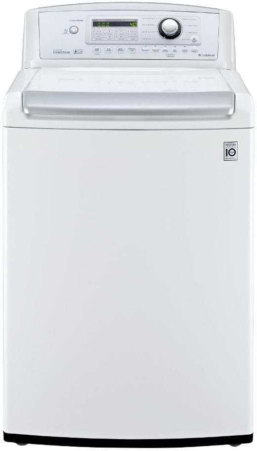 LG WT4970CW 27 Inch 4.5 cu. ft. Top Load Washer with 8 Wash Programs, 1,100 RPM, WaveForce Technology, Speed Wash, StainCare, SmartDiagnosis, Auto Suds Removal and ENERGY STAR Certification