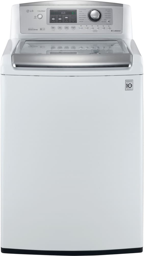 LG WT5170HW 27 Inch Top-Load Washer with 4.7 cu. ft. Capacity, 14 Wash Cycles, 12 Options, ColdWash Option, Load Size Sensing, WaveForce Technology and Dual LED Display: White