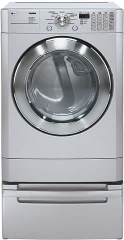 LG DLE9577SM 27 Inch Electric Dryer with 7.3 Cu. Ft. Capacity, 9 Cycles, Sensor Dry and AdaptAble Controls: Titanium