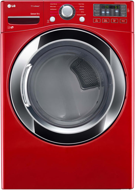 LG DLEX3370R 27 Inch Electric Dryer with TrueSteam