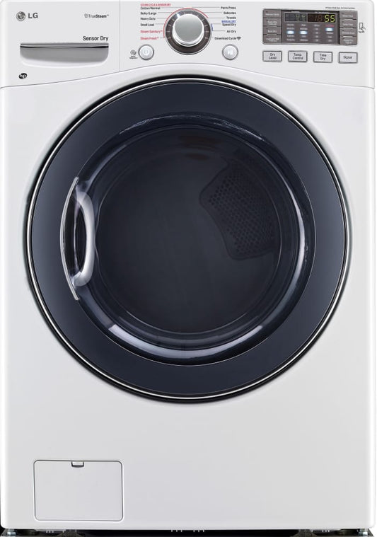 LG DLEX3570W 27 Inch Electric Dryer with TrueSteam