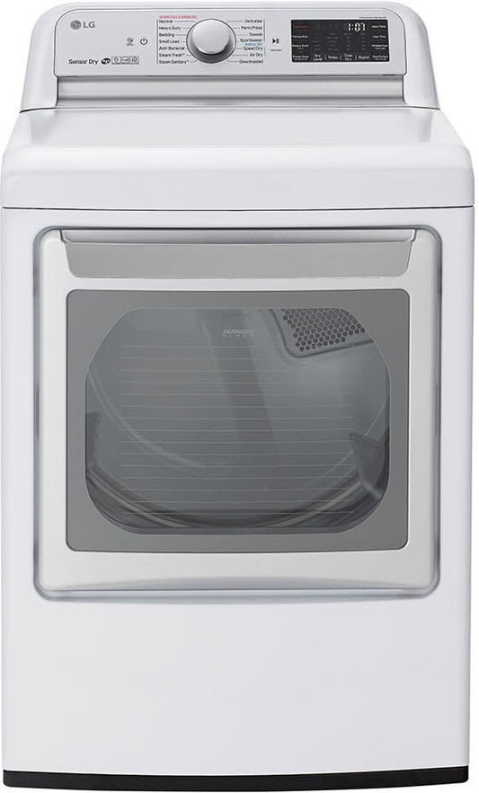 LG DLEX7800WE 27 Inch Electric Smart Dryer with 7.3 Cu. Ft. Capacity