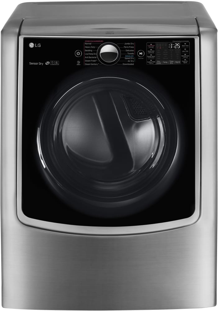 LG DLEX9000V 29 Inch Electric Smart Dryer with 9.0 cu. ft. Capacity, TurboSteam™, SteamSanitary™, FlowSense™, Smart ThinQ®, SmartDiagnosis™, 14 Dry Cycles, Anti-Bacterial, Wrinkle Care, and Sensor Dry