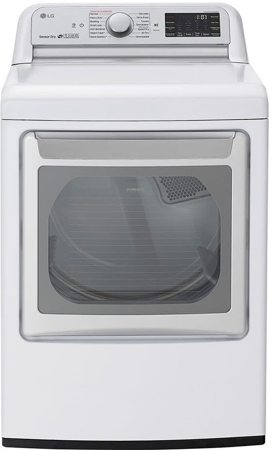 LG DLGX7801WE 27 Inch Gas Smart Dryer with 7.3 Cu. Ft. Capacity