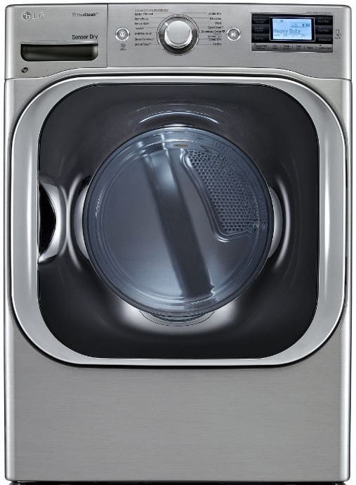 LG DLEX8500V 29 Inch 9.0 cu. ft. Electric Dryer with 14 Drying Programs, 5 Temperature Settings, Steam, NFC Tag On, Speed Dry, Wrinkle Care, Smart Diagnosis, LoDecibel Quiet Operation and Sensor Dry