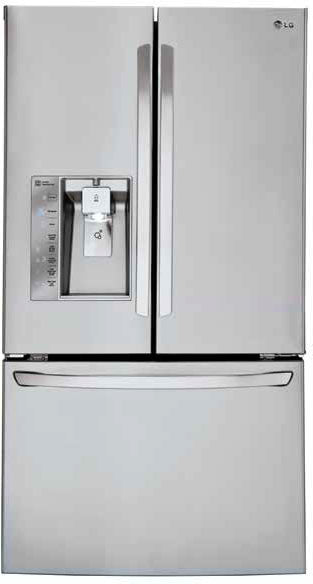 LG LFXS30726W 36 Inch French Door Refrigerator with 29.8 cu. ft. Capacity