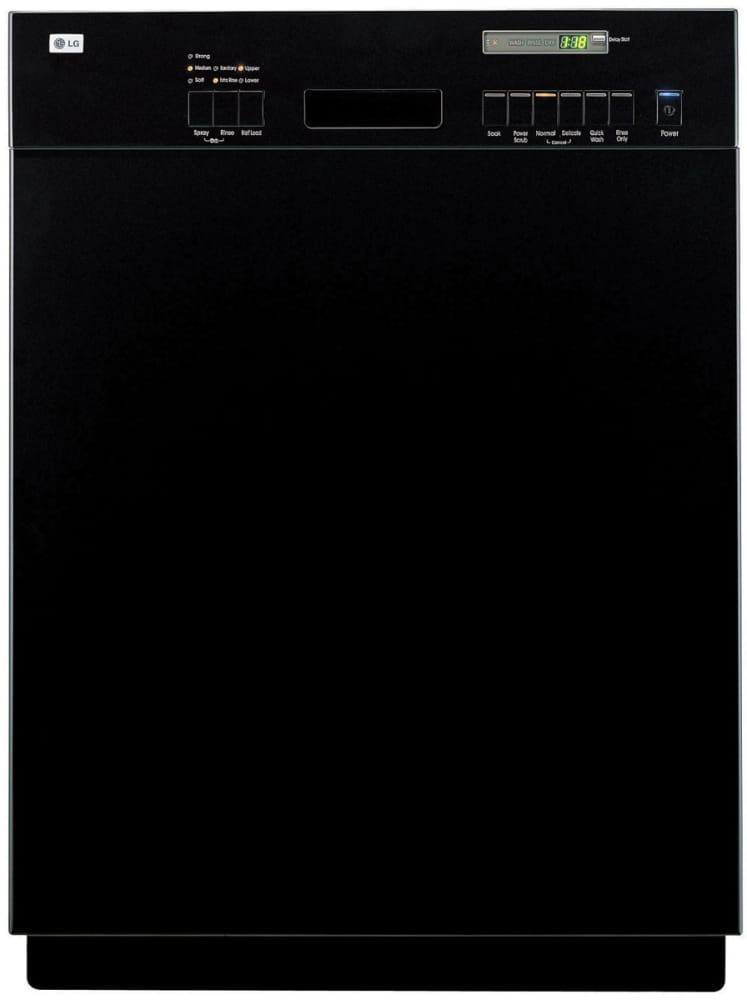 LG LDS5811BB Full Console Dishwasher with 6 Wash Cycles & Semi-Integrated Electronic Control Panel: Black