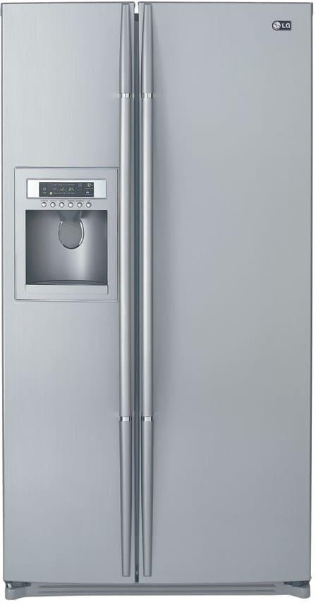 LG LRSC26920TT 36 Inch 25.5 Cu. Ft. Side by Side Refrigerator w/ Grab & Go & CustomCube Ice Maker: Titanium