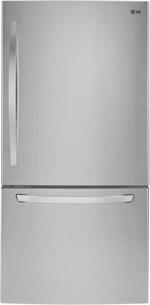 LG LDC24370ST 33 Inch Bottom-Freezer Refrigerator with Linear Compressor, SpillProof Cantilever Shelves, Glide N' Serve® Drawer, Humidity-Controlled Crisper Drawers, Ice and Water Dispenser, SmartPull® Freezer Handle, ENERGY STAR® and 24 cu. ft. Capacity