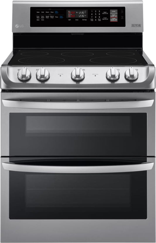 Cuisinière électrique LG LDE4411ST de 30 pouces à double four avec une capacité de 7,3 pi³