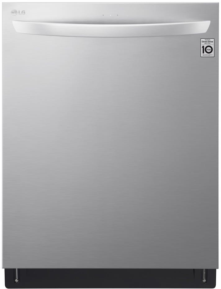 LG LDT7808ST 24 Inch Fully Integrated Smart Dishwasher with 15 Place Settings, 10 Wash Cycles with 3rd Rack, TrueSteam®, 42 dB LoDecibel™ Operation, EasyRack™ Plus, Tub Light, Smooth Gliding Racks and ENERGY STAR®: Stainless Steel