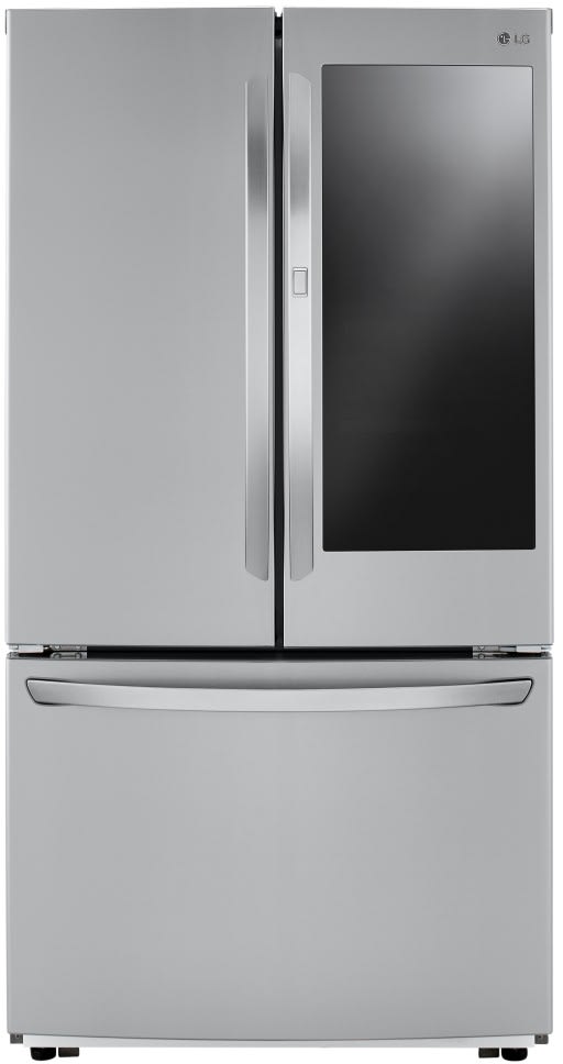 LG LFCS27596S 36 Inch PrintProof 3 Door Refrigerator with 27 cu. ft. Capacity, InstaView™ Door-in-Door, ColdSaver Panel, Door Cooling+, Multi-Air Flow™, LoDecibel Quiet Operation, Sabbath Mode, and EnergyStar® Certified