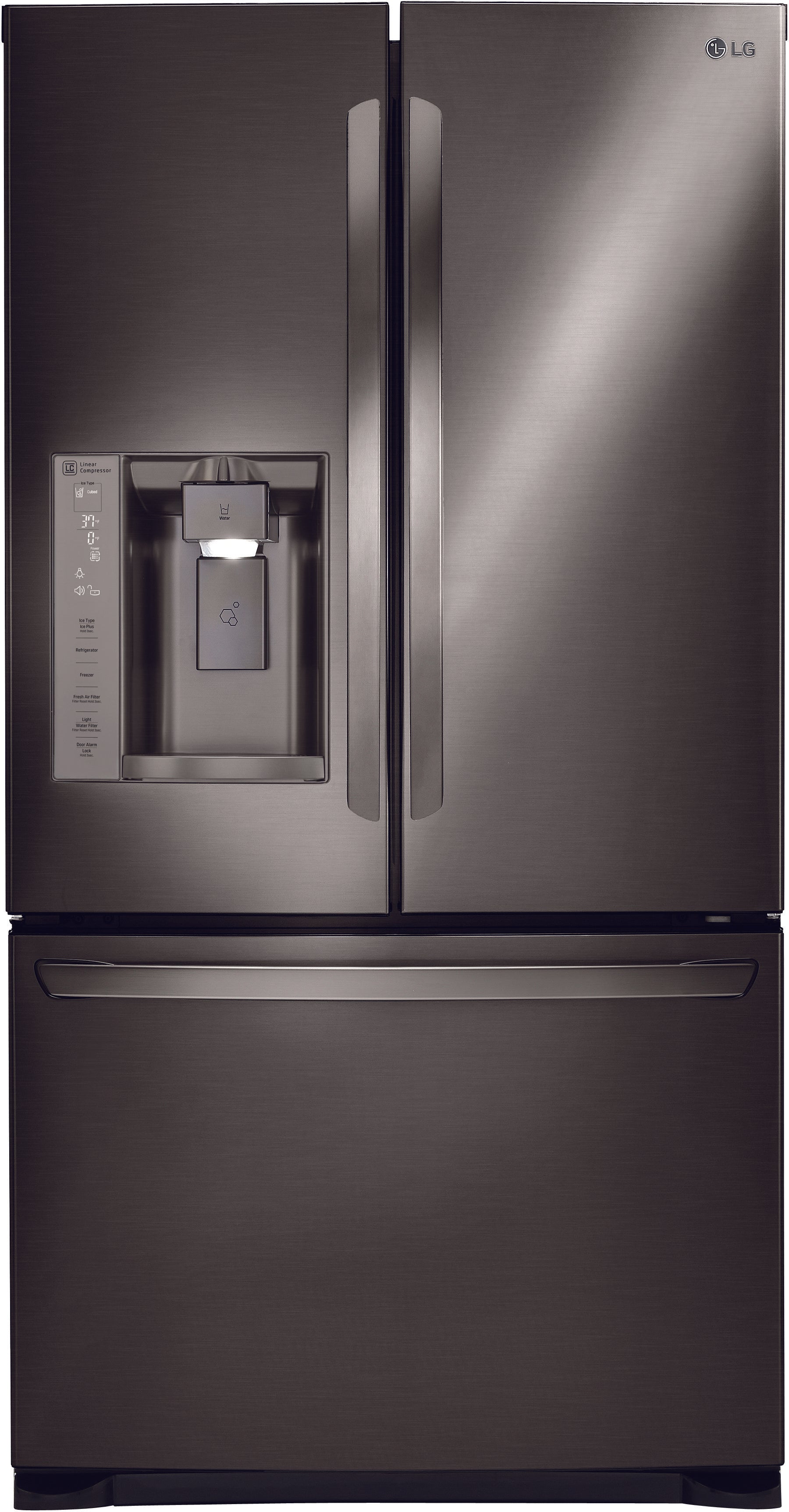 LG LFX28968D 36 Inch French Door Refrigerator with Slim SpacePlusÂ® Ice System, SpillProof