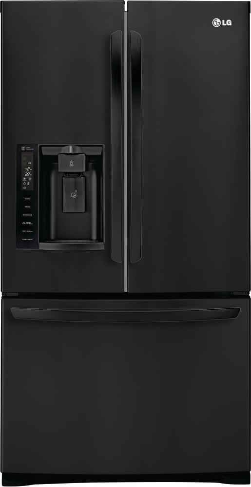 LG LFX28968SB 36 Inch French Door Refrigerator with Slim SpacePlus® Ice System, SpillProof™ Glass Shelving, Linear Compressor, Air and Water Filters, Humidity Controlled Crisper Drawers, Gallon Door Storage, ENERGY STAR®, 26.8 cu. ft. Capacity