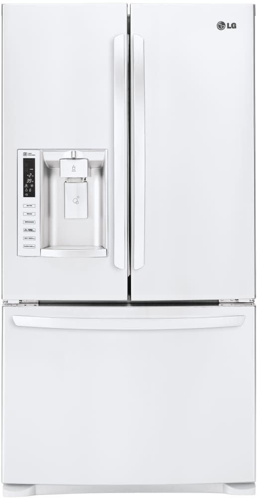 LG LFX28968SW 36 Inch French Door Refrigerator with Slim SpacePlus® Ice System, SpillProof™ Glass Shelving, Linear Compressor, Air and Water Filters, Humidity Controlled Crisper Drawers, Gallon Door Storage, ENERGY STAR®, 26.8 cu. ft. Capacity