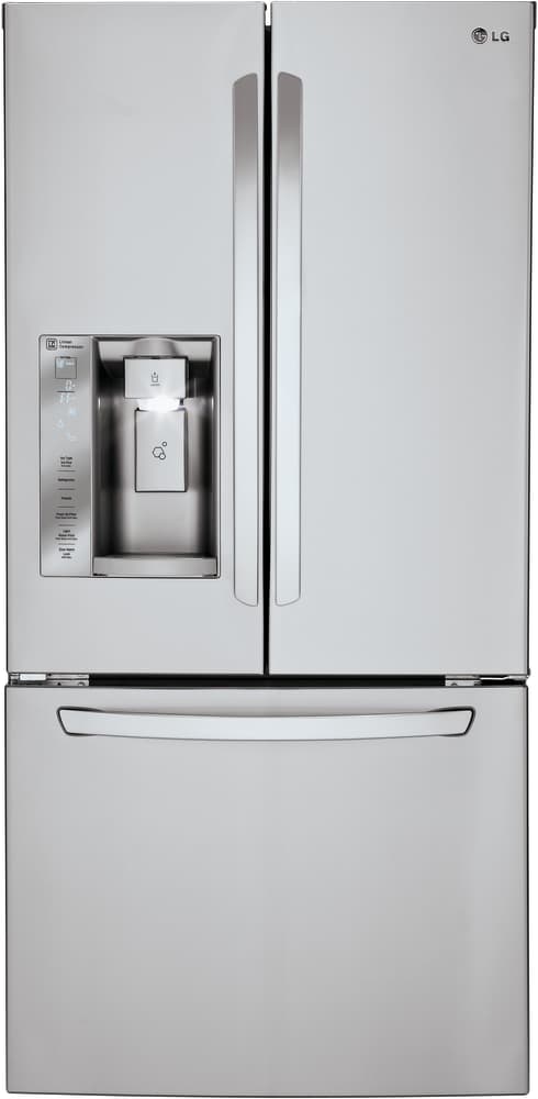 LG LFXS24623S 33 Inch French Door Refrigerator with Slim Space Plus Ice Maker