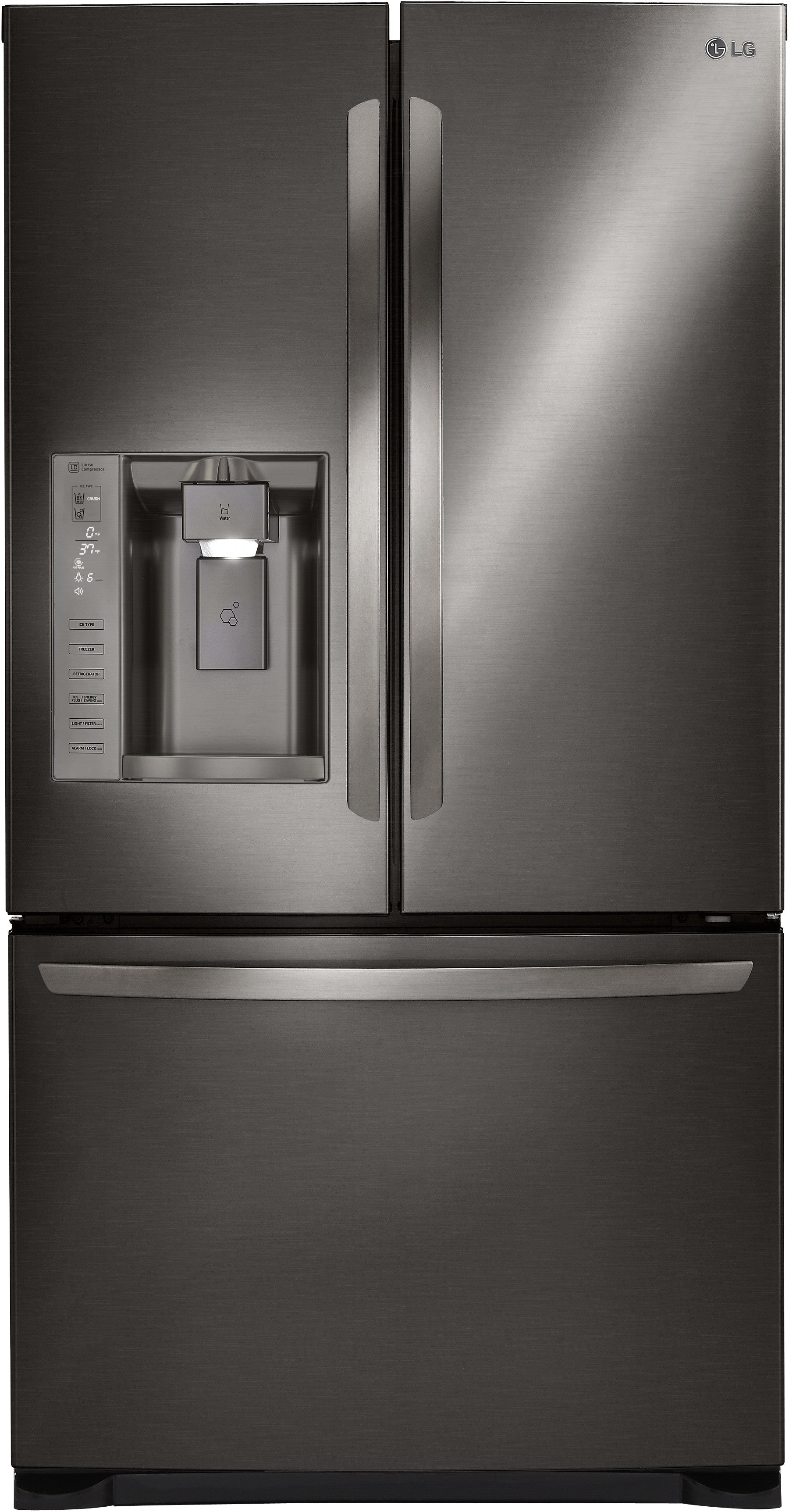 LG LFXS24626D 36 Inch 24 cu. ft. French Door Refrigerator with Tall Ice & Water Dispense