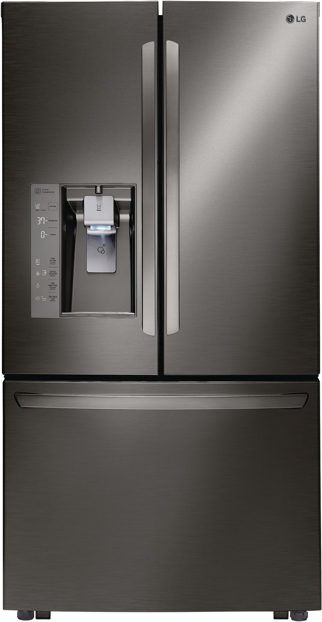 LG LFXS32736D 36 Inch French Door Refrigerator with Smart CoolingÂ® Plus, Slim SpacePlusÂ® Ice System