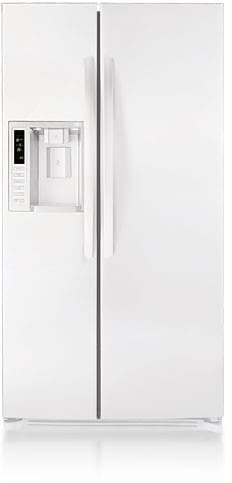 LG LSC27921SW 26.5 cu. ft. Side by Side Refrigerator with 3 Spill Protector Glass Shelves, 2 Humidity Controlled Crispers, External Ice/Water Dispenser, LED Display and Digital Controls: Smooth White