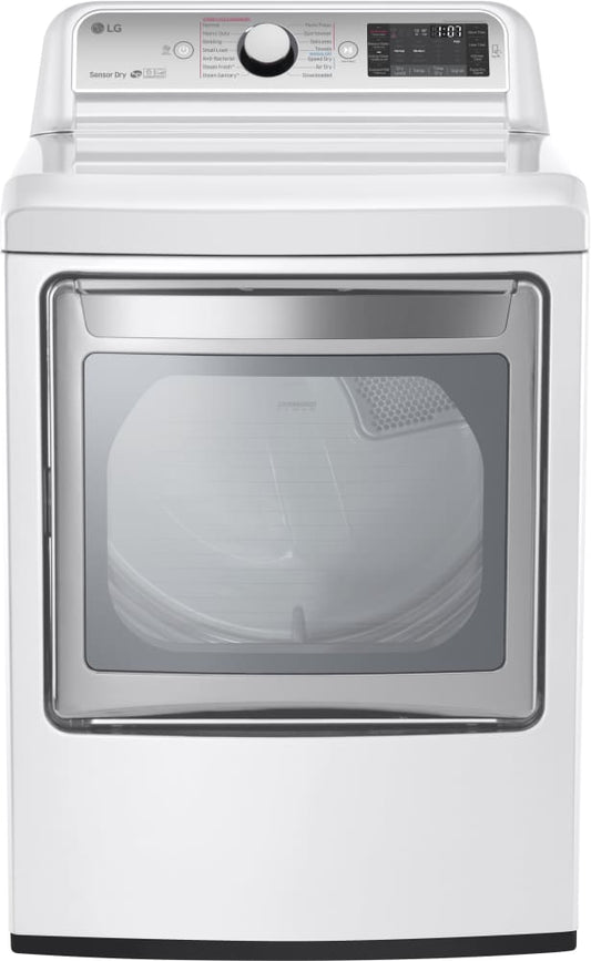 LG DLEX7600WE 27 Inch 7.3 cu. ft. Electric Dryer with 14 Dry Programs