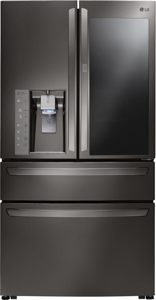 LG LMXC23796D 36 Inch Counter Depth 4-Door Smart French Door Refrigerator with 22.7 cu. ft. Capacity, InstaView™ Door-in-Door®, Ice and Water Dispenser, Dual Evaporators, CustomChill® Drawer, SpillProtector™ Shelving, and ENERGY STAR®